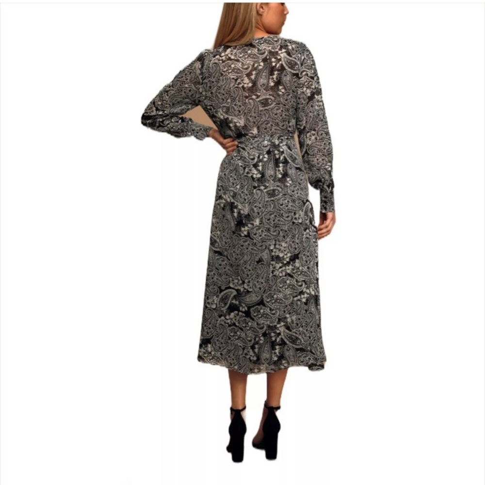 NEW LULU’S LOVE LETTERS WRAP DRESS SIZE SMAll - Picture 2 of 5